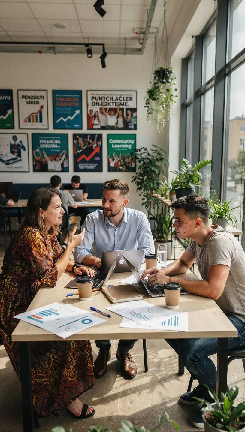 Könyvek és jegyzetek egy asztalon, amelyek személyes pénzügyi stratégiák elsajátítására szolgálnak.